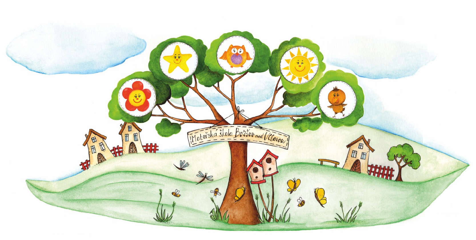 MŠ Boršov - strom - kresba