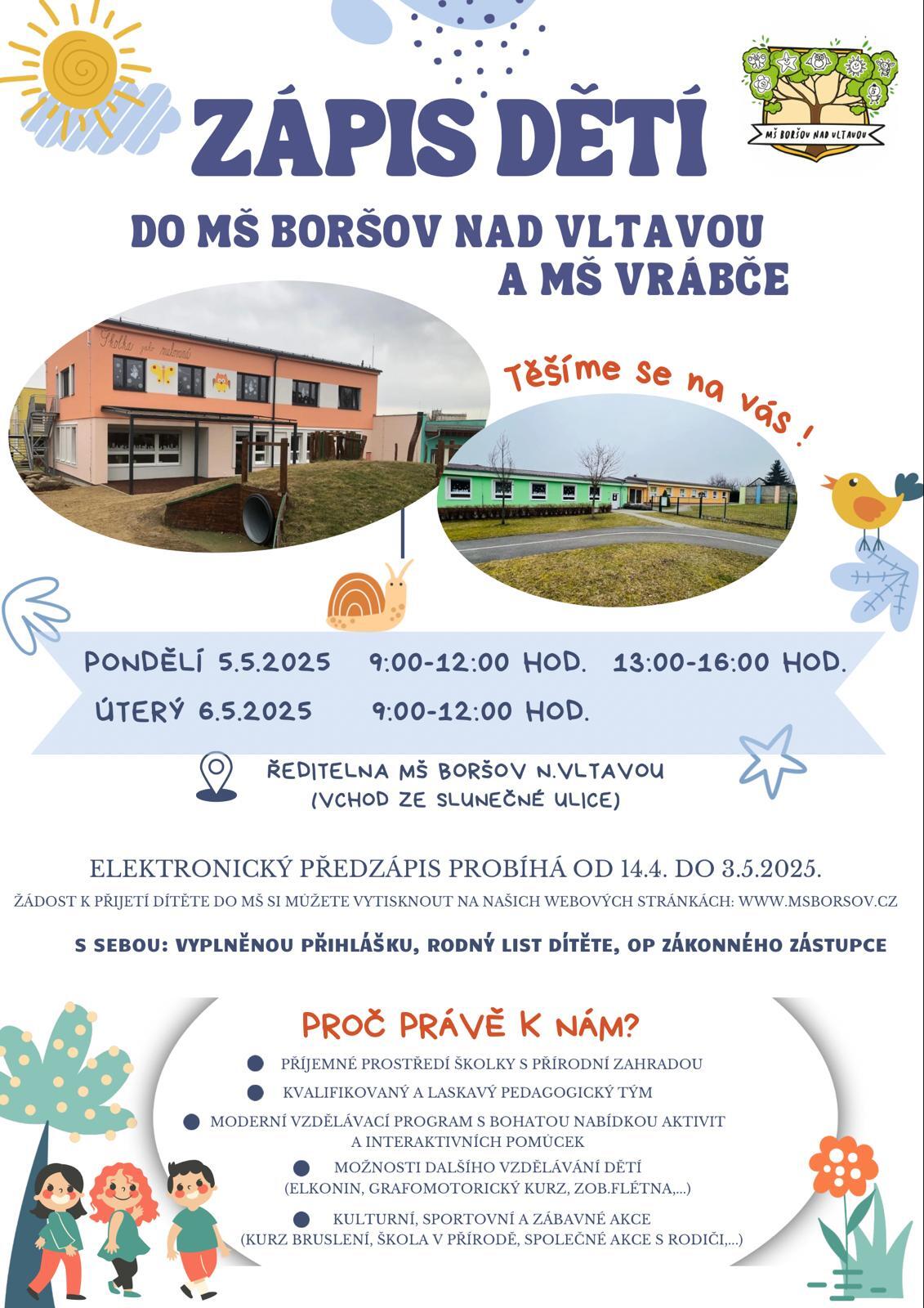 Zápis do MŠ 2025