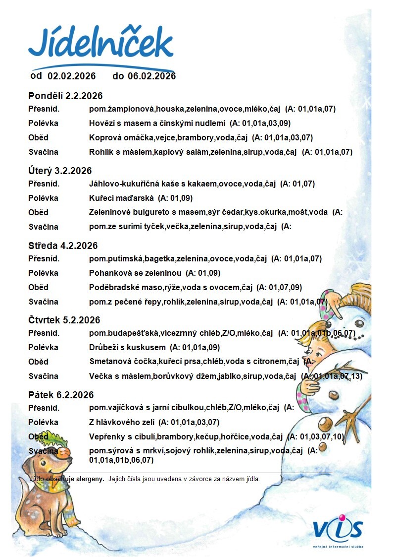 JÍDELNÍČEK 02.02.-06.02.2026
