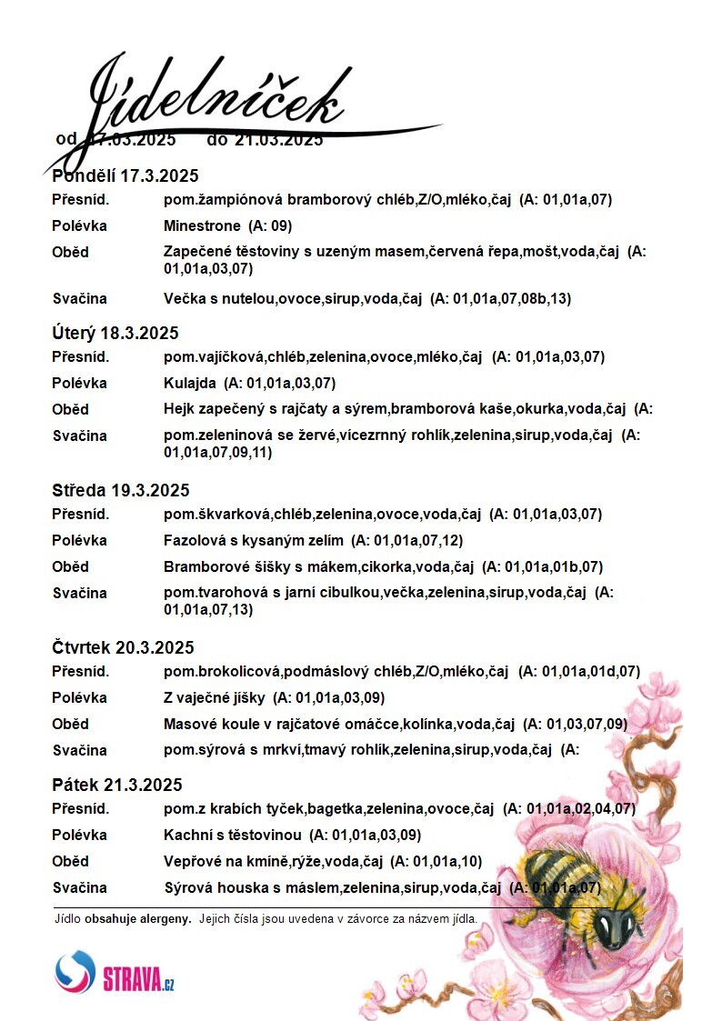 JÍDELNÍČEK 17.03.-21.03.2025