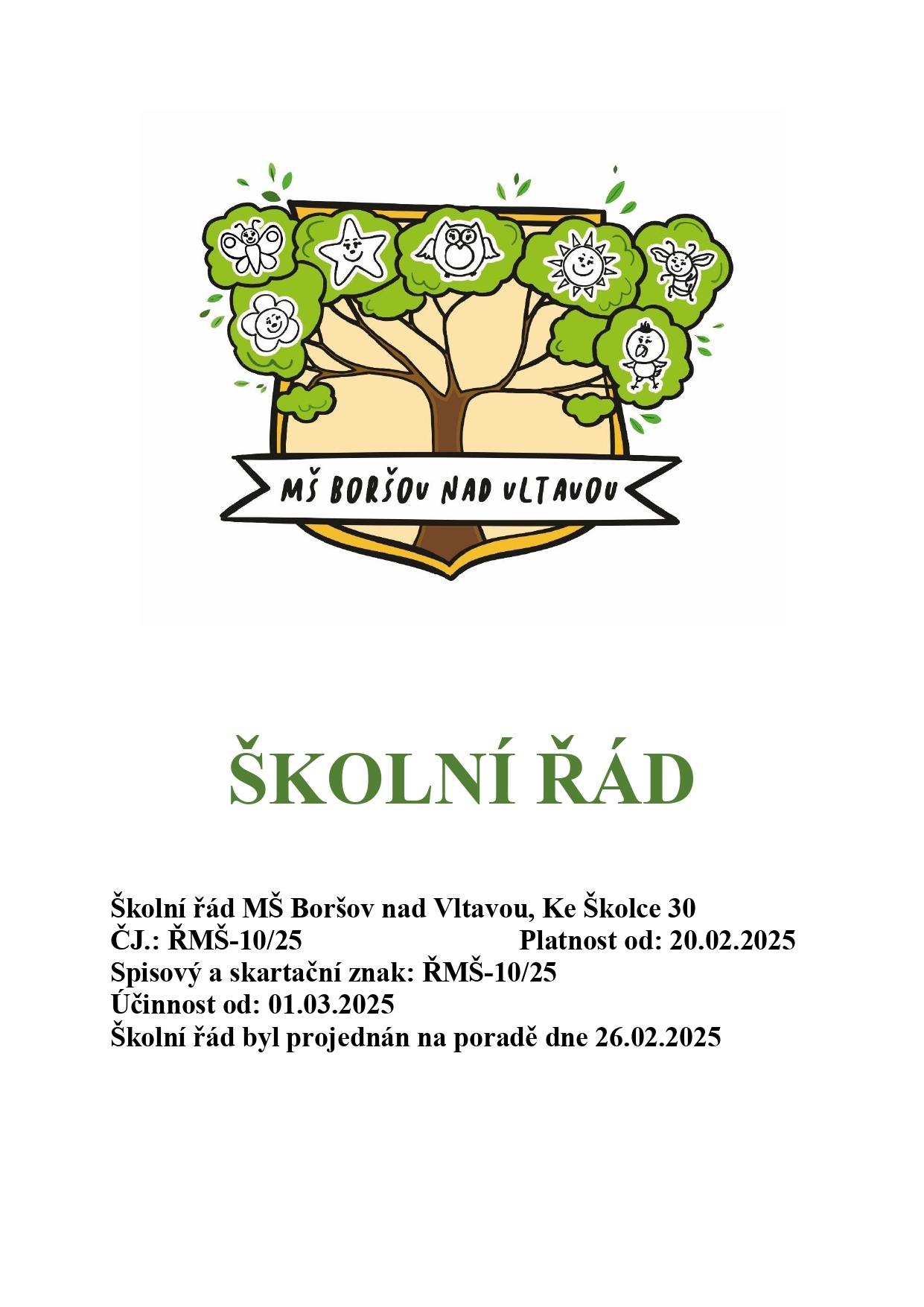Školní řád